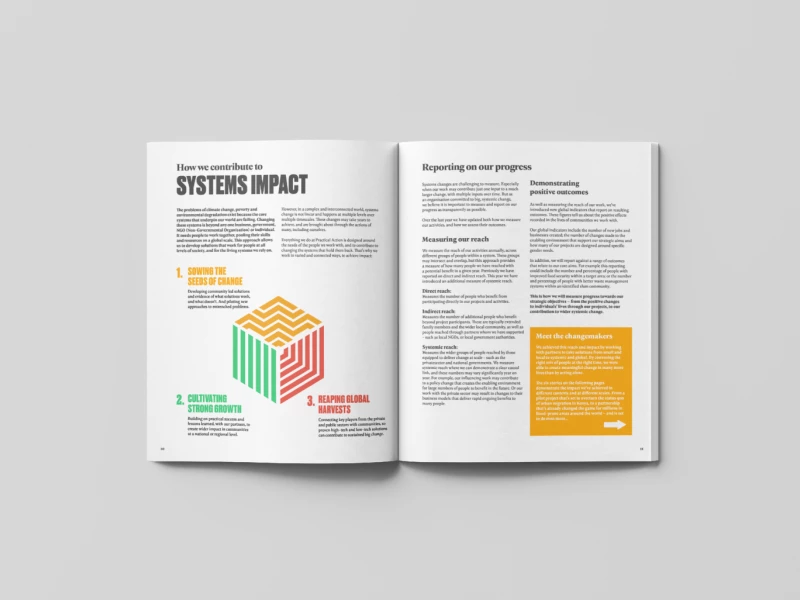 Practical Action Print Design