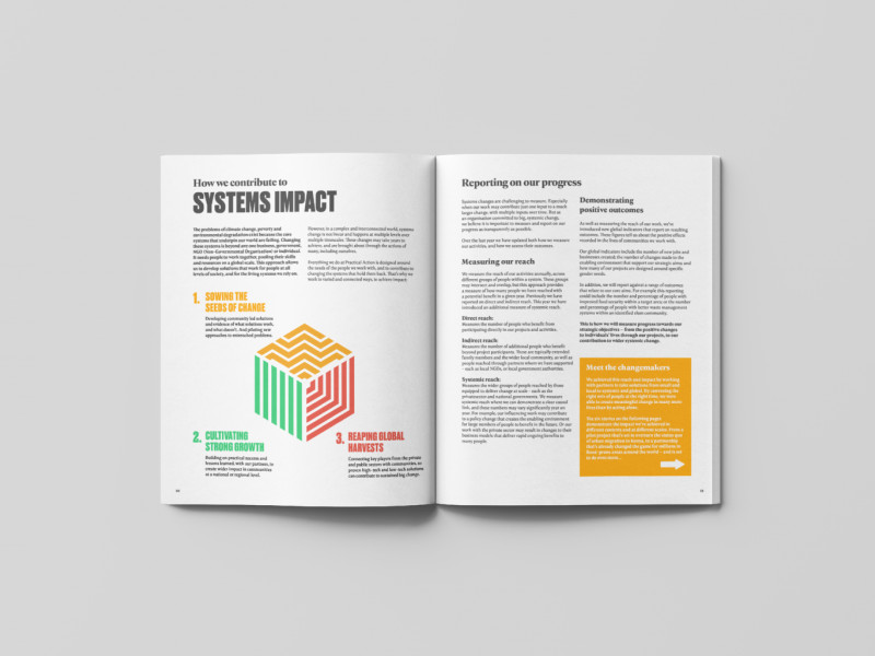 Practical Action Print Design
