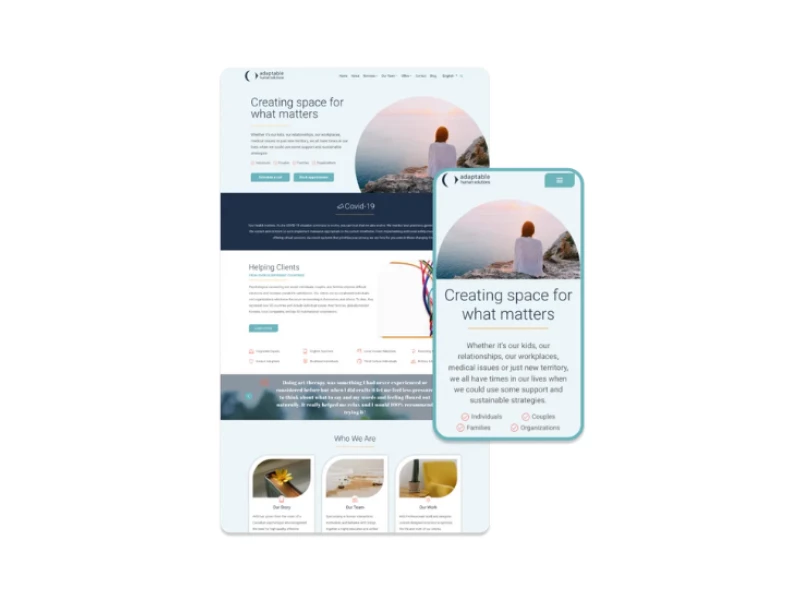 Adaptable Human Solutions Web Design