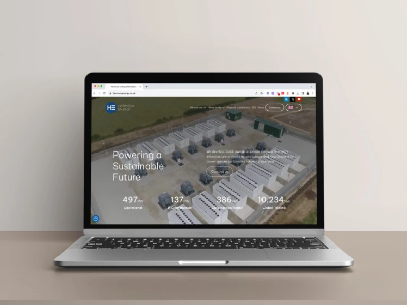 Harmony Energy Web Design