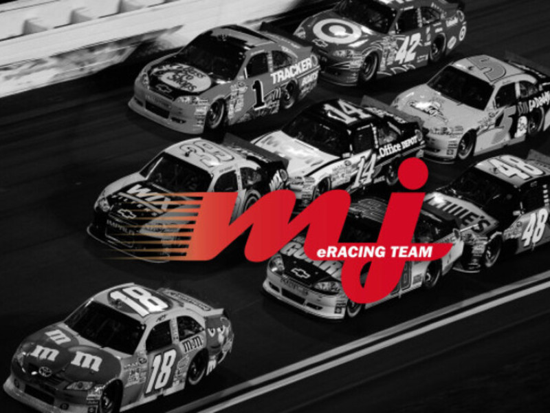 MJ eSports Racing Team Logo Design