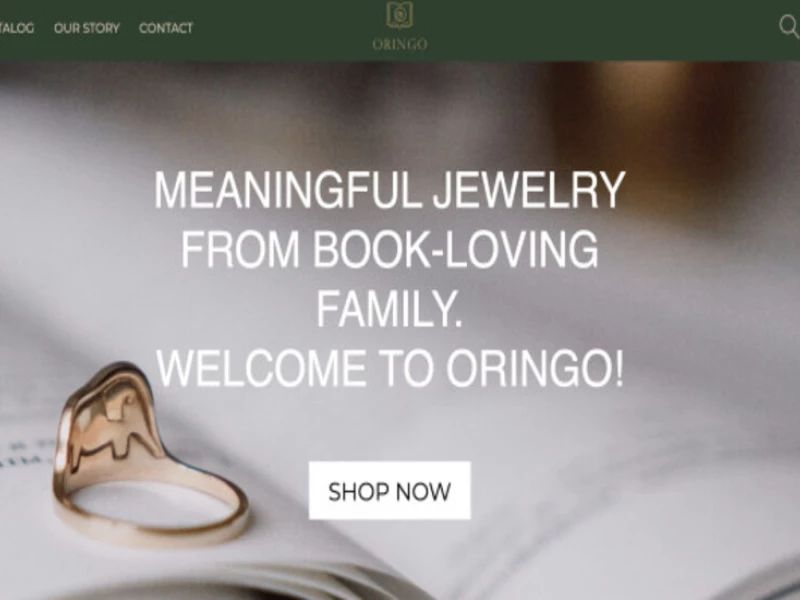 Oringo Jewelry Website Design Analysis