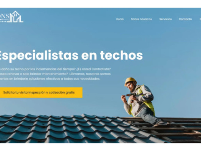 QNS Roofing Website Design