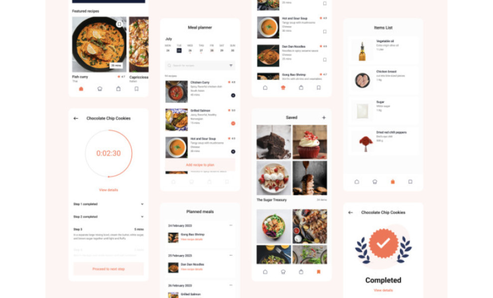 Cooking App App Design