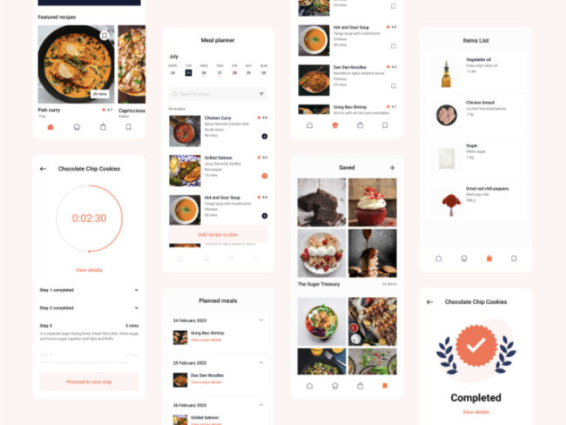 Cooking App App Design