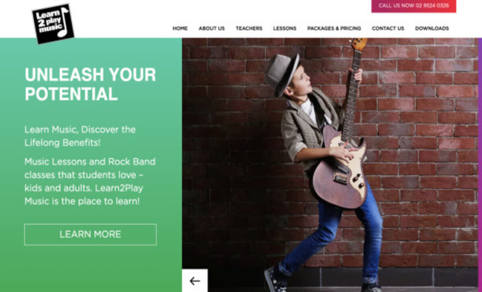 Learn2Play Music Website Design Analysis