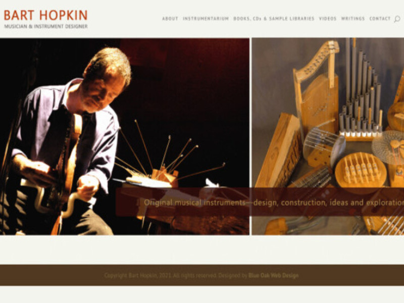 Bart Hopkin Website Design Analysis