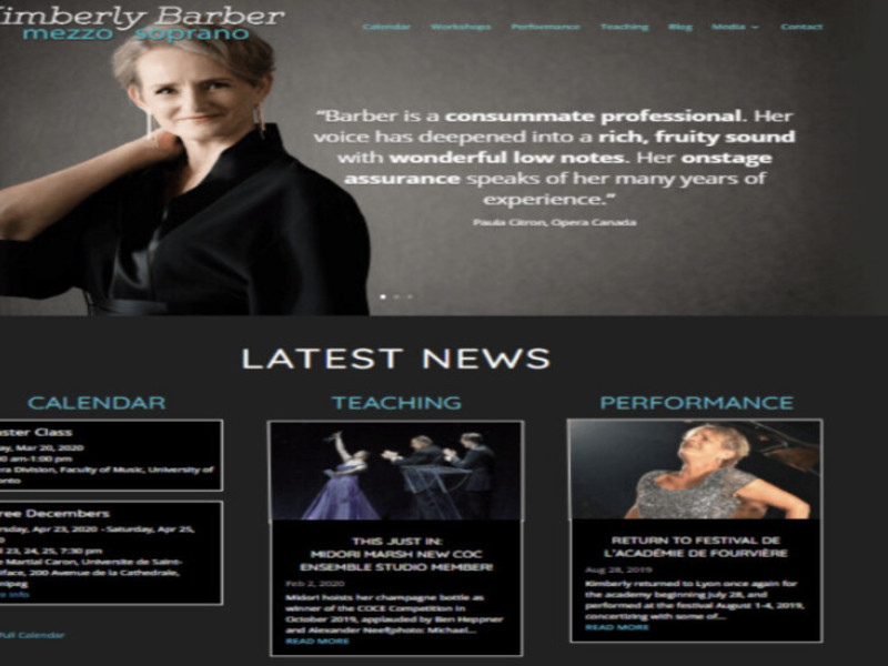 Kimberly Barber Website Design Analysis