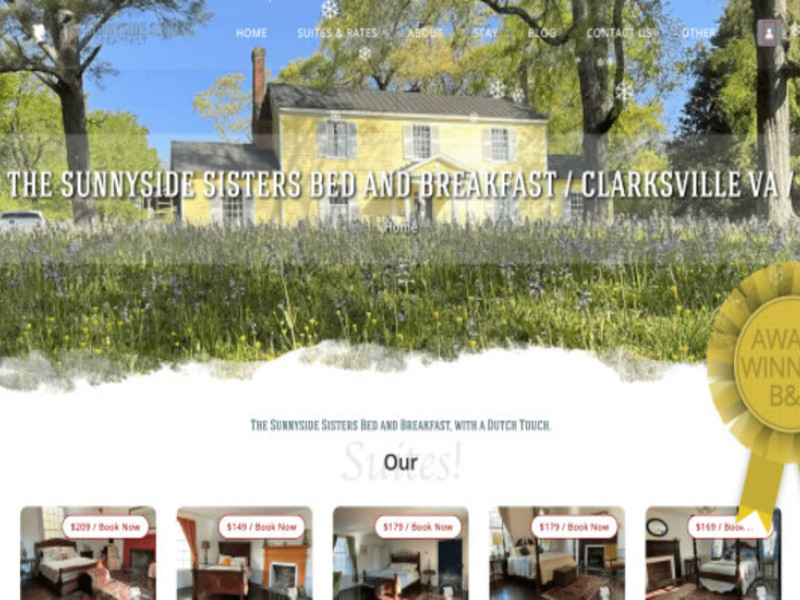 The Sunnyside Sisters Bed and Breakfast Website Design Analysis