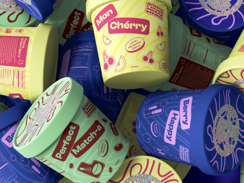 Pinkie Swear Ice Cream Packaging Design