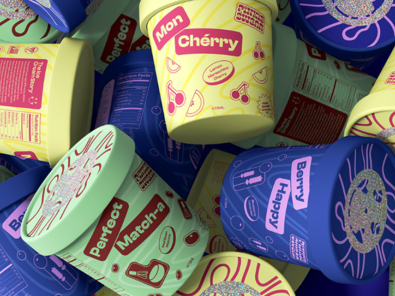 Pinkie Swear Ice Cream Packaging Design