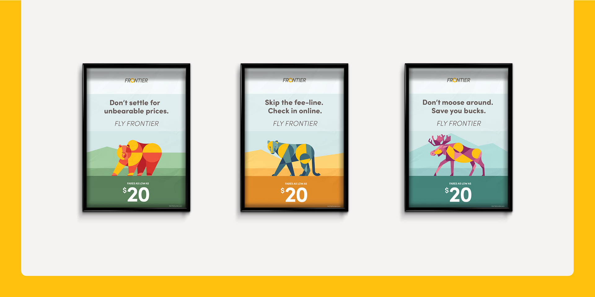 Frontier Airlines Print Design