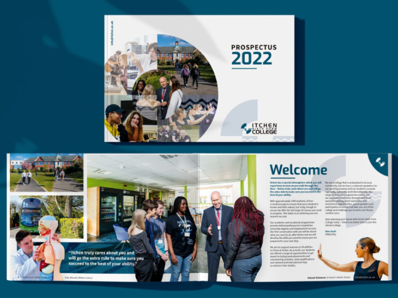 Itchen Sixth Form College Print Design Analysis