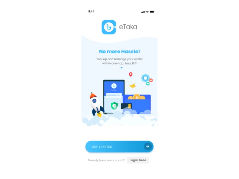 Etaka Wallet App Design