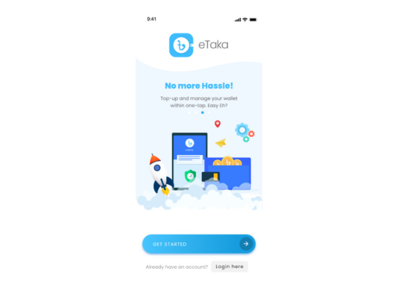 Etaka Wallet App Design