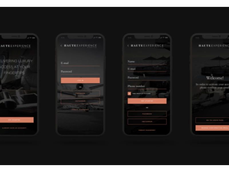 Haute Experience App Design