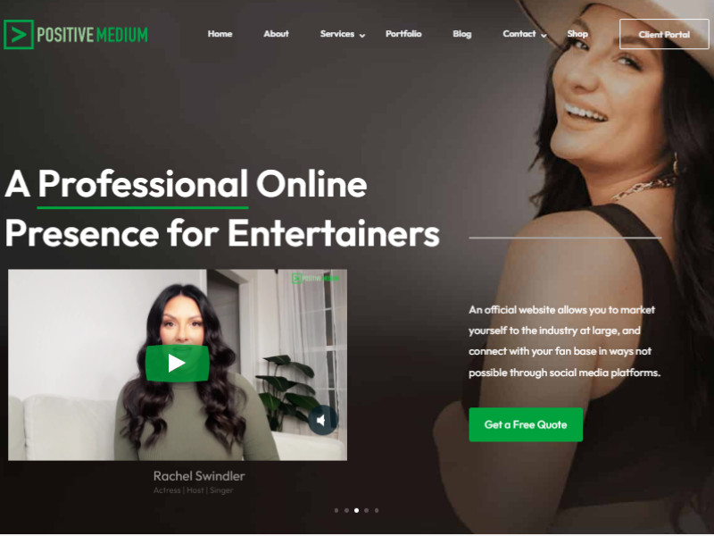 Positive Medium Web Design