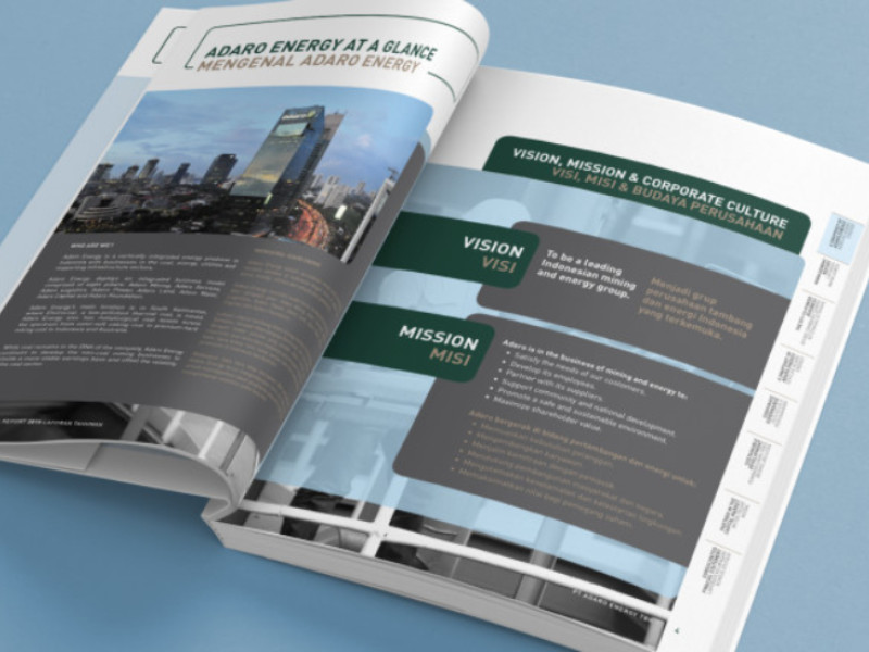 PT Adaro Energy 2019 Print Design