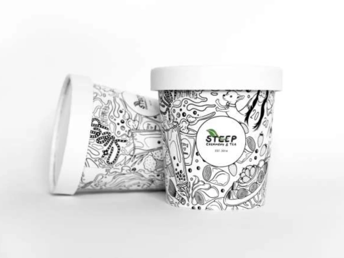 Steep Creamery Packaging Design