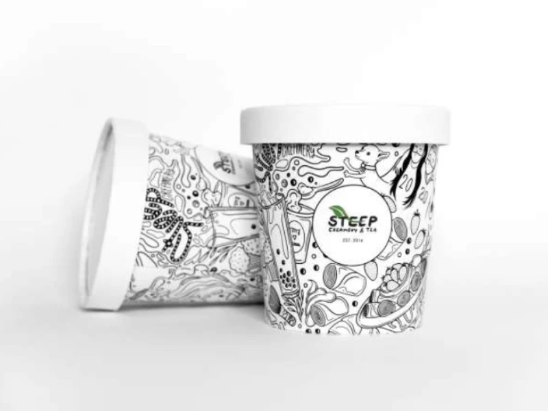 Steep Creamery Packaging Design