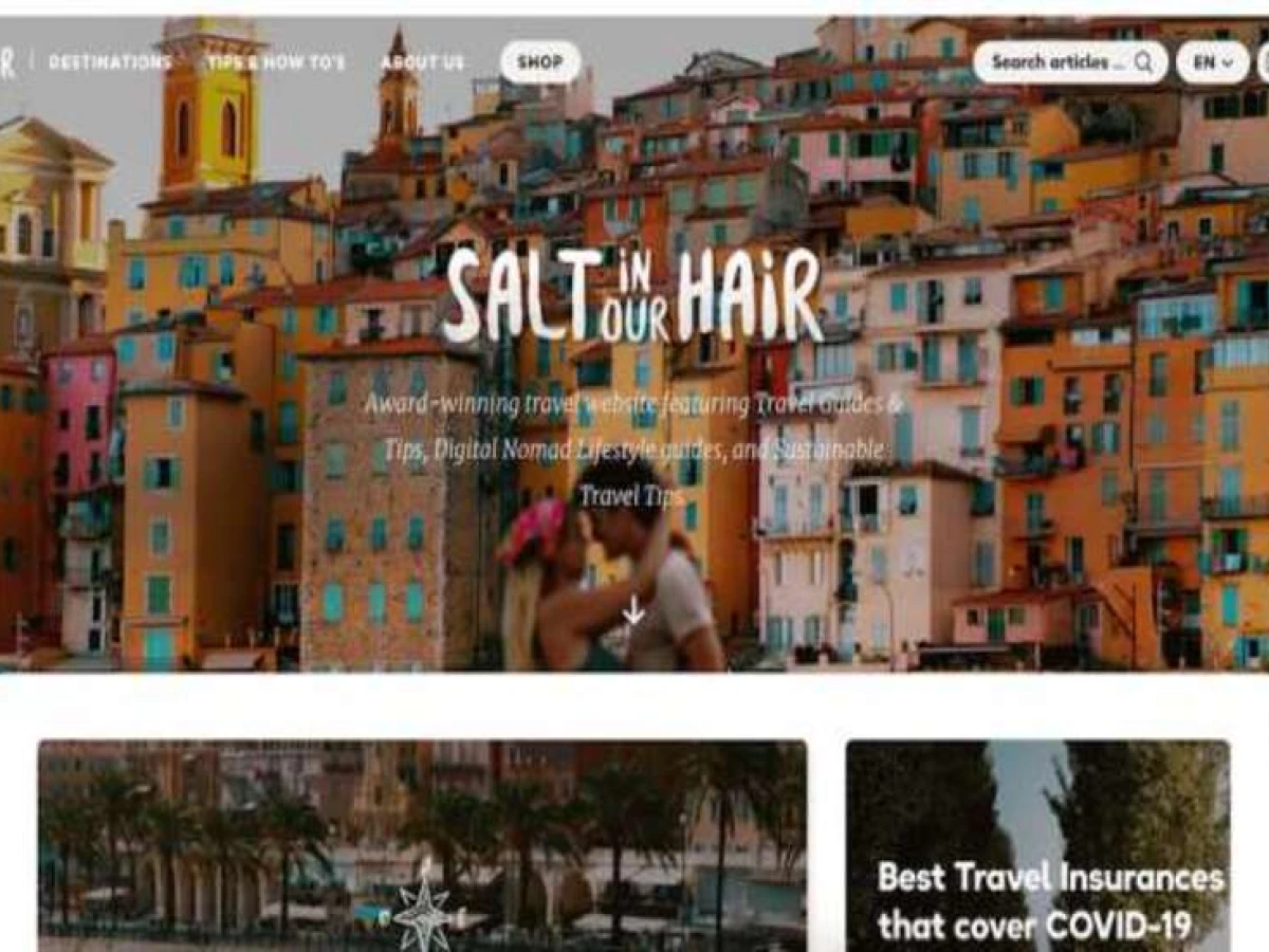 Salt In Our Hair Website Design Analysis