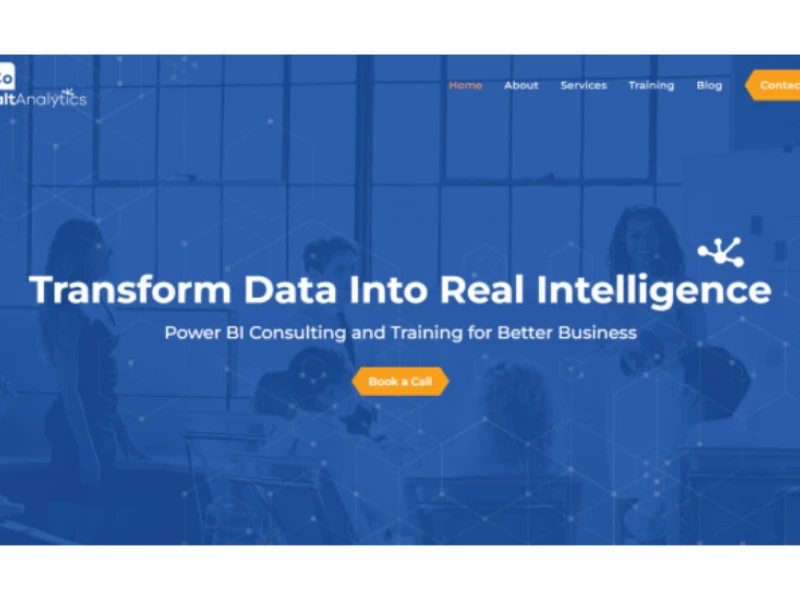 Cobalt Analytics Website Design