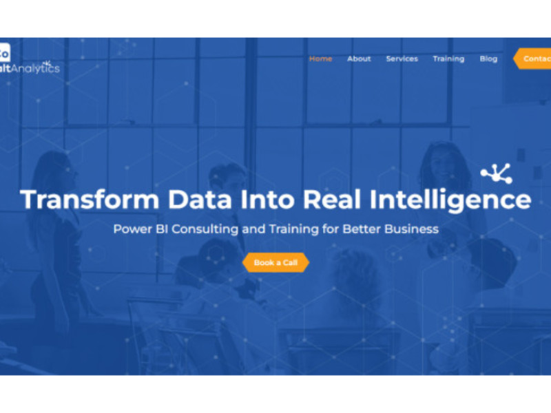 Cobalt Analytics Website Design