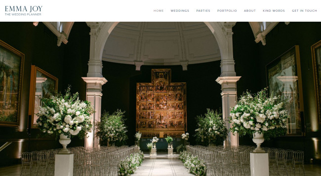 Emma Joy - The Wedding Planner Web Design Analysis