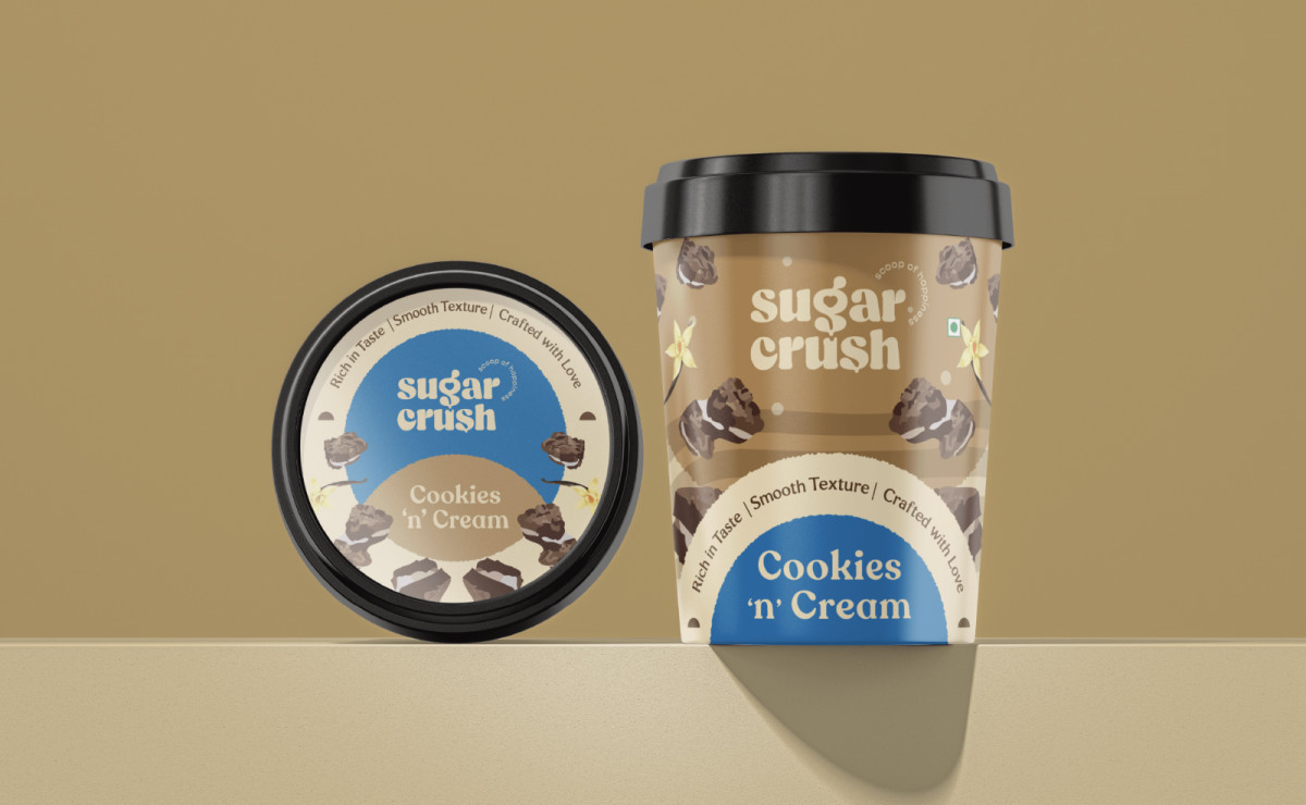 Sugar Crush Ice Cream Packaging Design