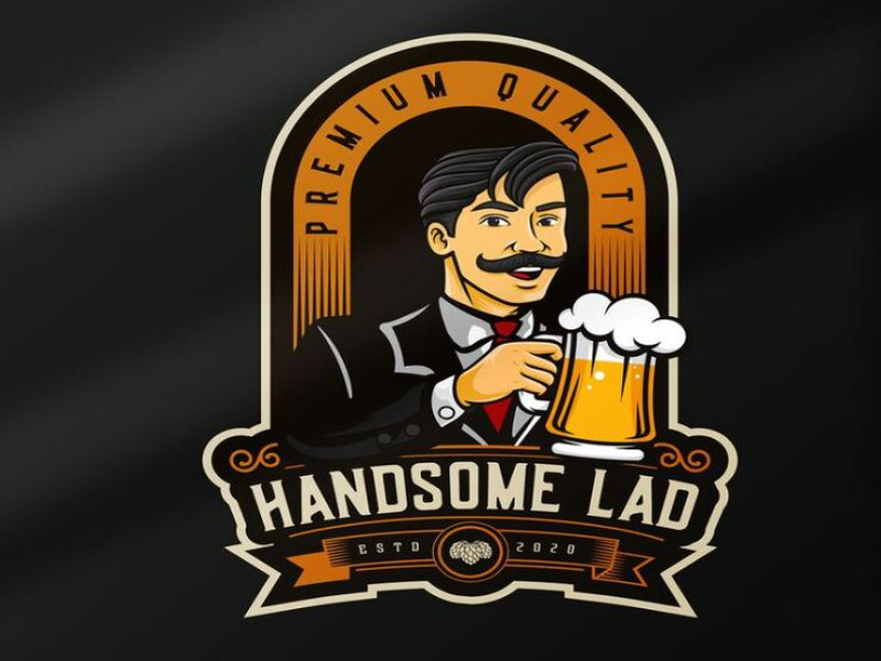 The Handsome Lad Brewing Company Logo Design