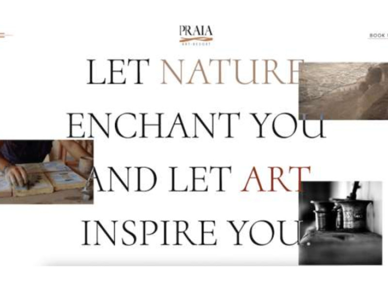 Praia Art Resort Website Design