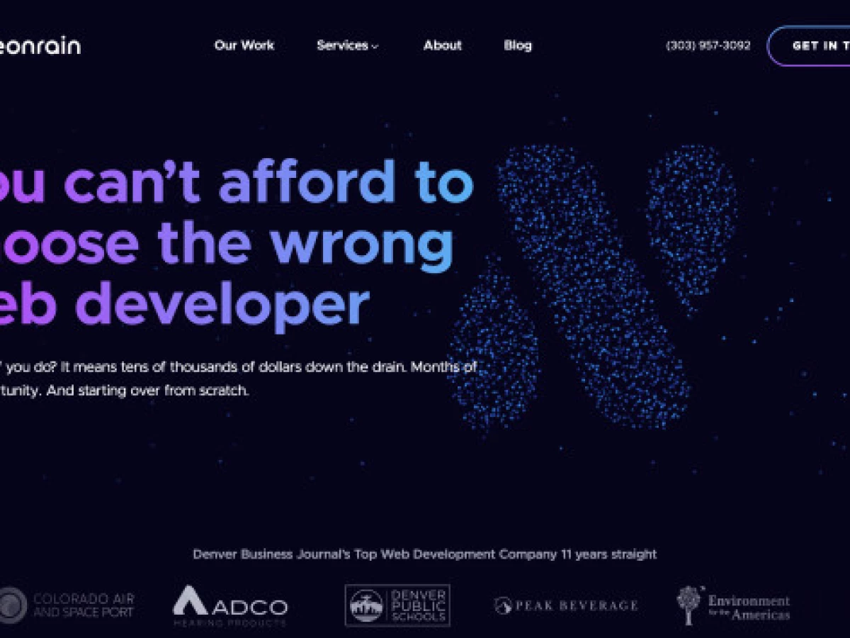 Neon Rain Web Design Analysis