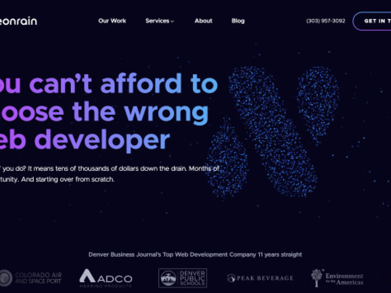 Neon Rain Web Design Analysis