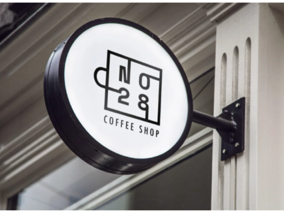 No. 28 Coffee Shop Logo Design