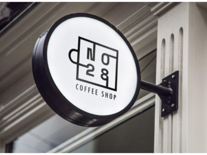 No. 28 Coffee Shop Logo Design