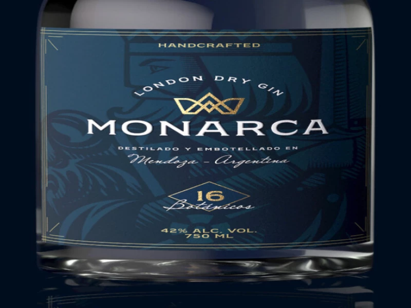 Monarca London Dry Gin Packaging Design Analysis