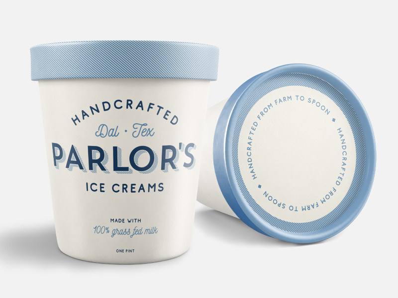 Parlor’s Ice Creams Packaging Design