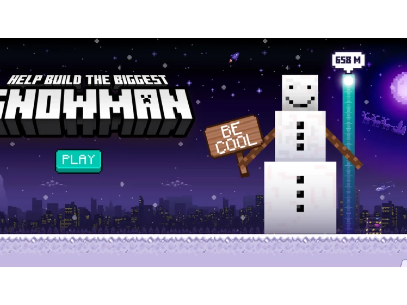 Snowman Game Website Design