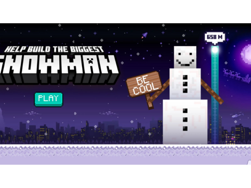 Snowman Game Website Design