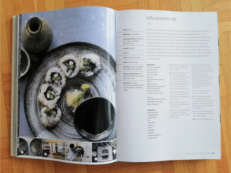 The Japanese Cookbook Print Design