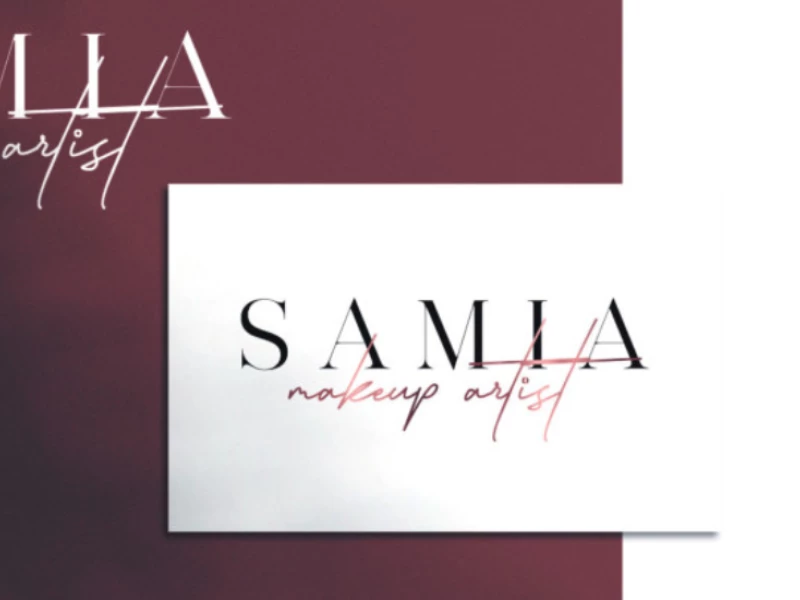 SAMIA Make Up Artist Logo Design
