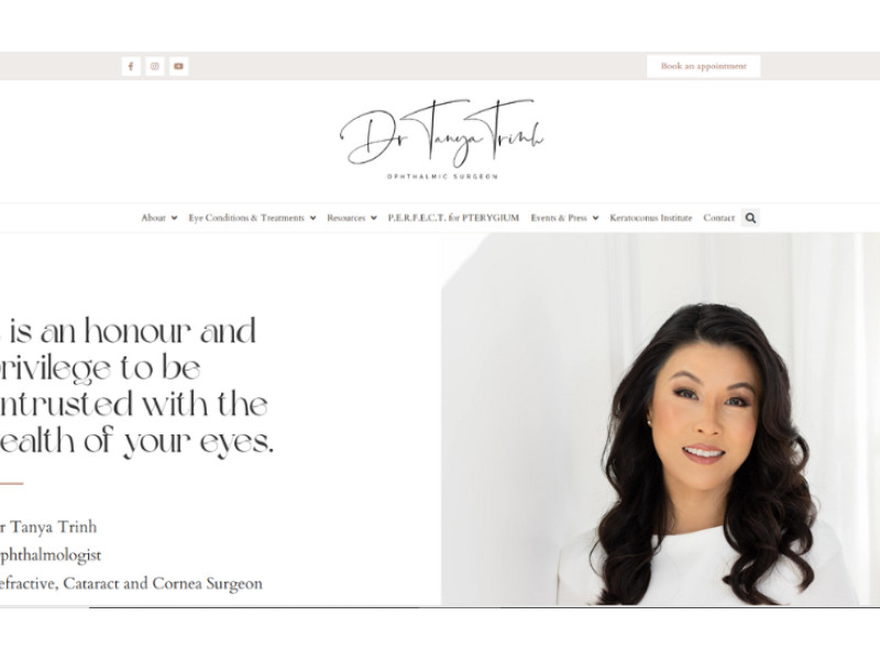 Dr Tanya Trinh Web Design
