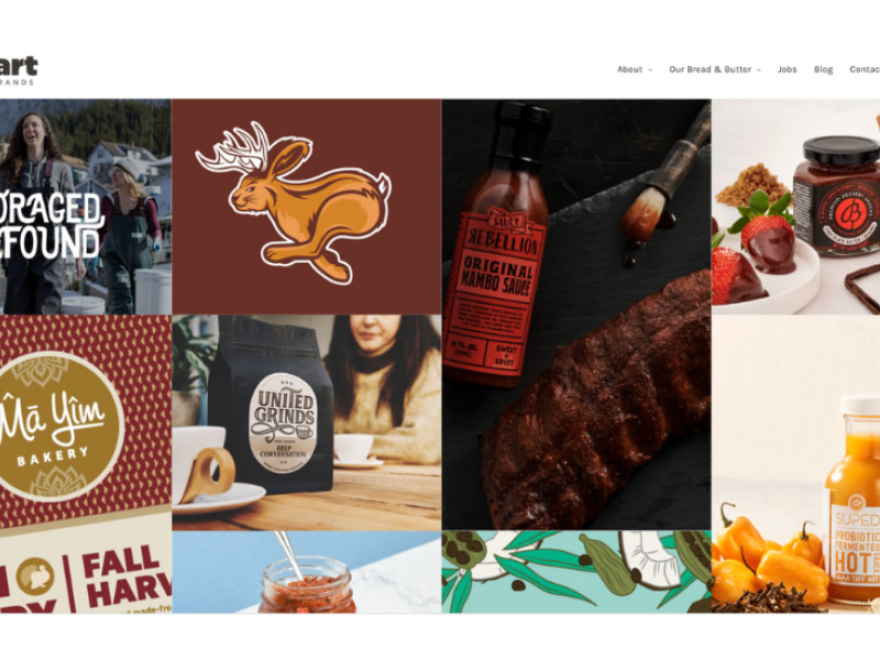 Upstart Food Brands Web Design