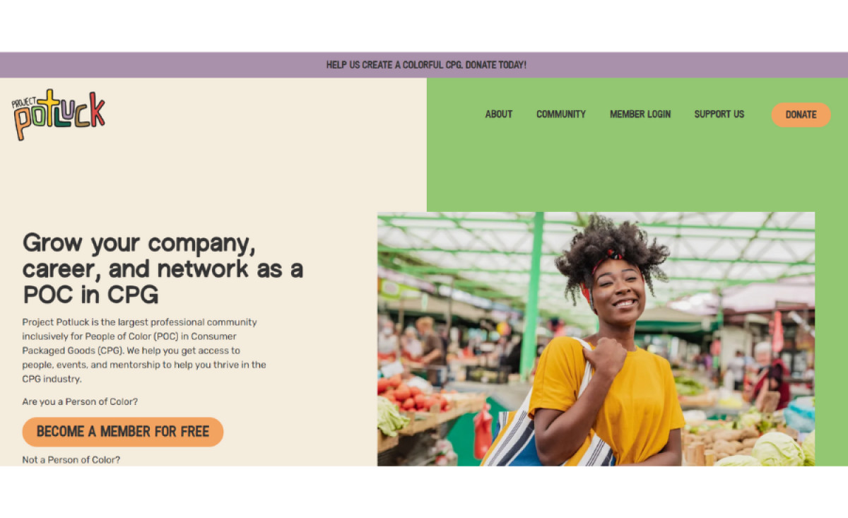 Project Potluck Web Design