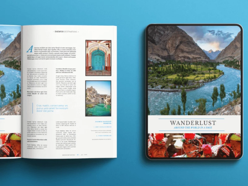 Daewoo Destinations Print Design