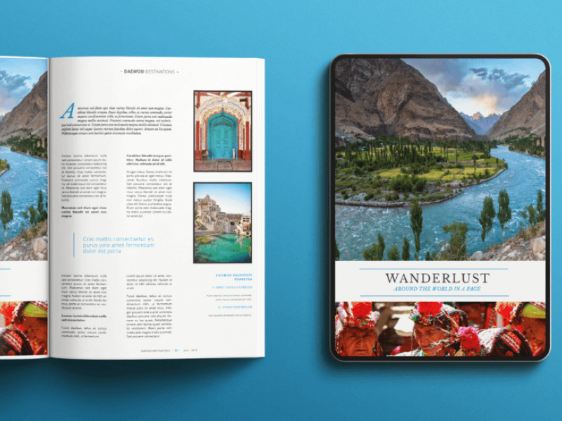 Daewoo Destinations Print Design