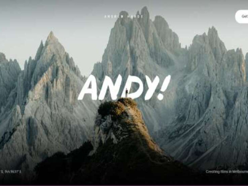 Andy Hardy Website Design
