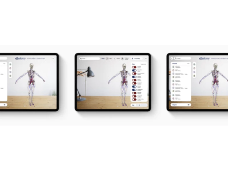 Effectomy AR Medical Education iPad App Design