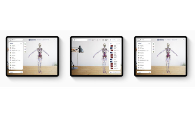 Effectomy AR Medical Education iPad App Design