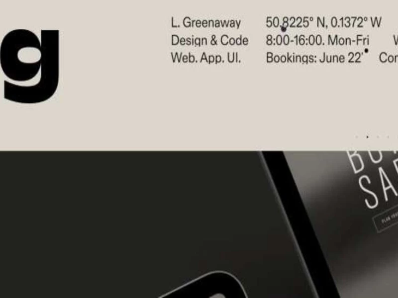 Luke Greenaway Website Design